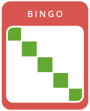 1 Liniendiagonale im Online-Bingo