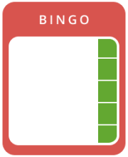1 Linie vertikal im Online-Bingo