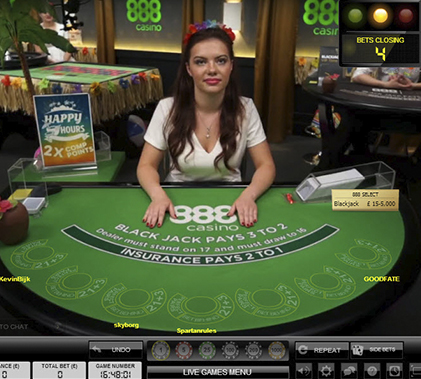 888 Live Dealer Screenshot 3