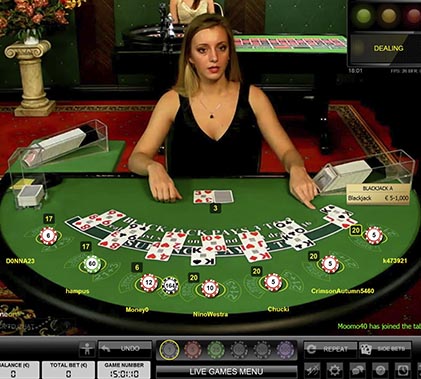 ComeOn Live Dealer Screenshot 3