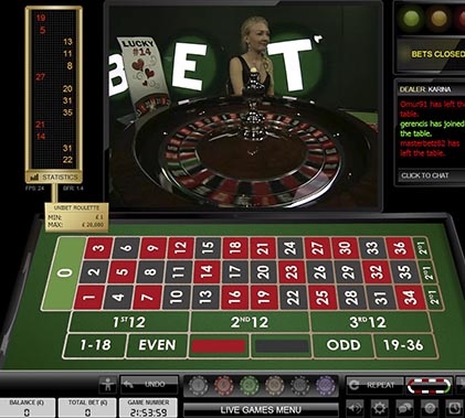 ComeOn Live Dealer Screenshot 4
