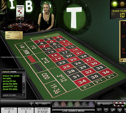 Unibet Live Dealer Screenshot 2